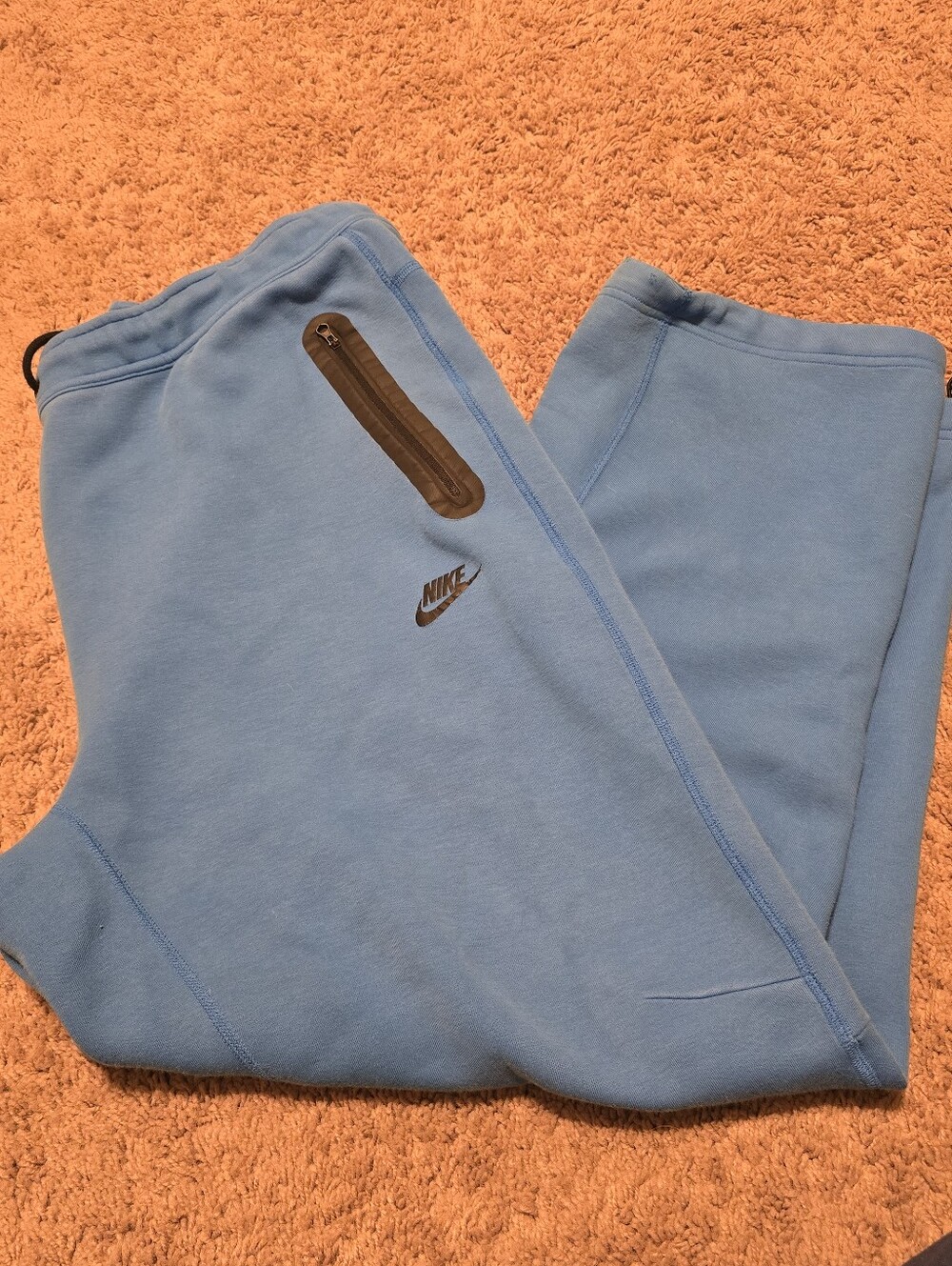 Nike Tech Fleece Straight Leg Sweatpants Light  Blue Men's 2XL FB8012-435